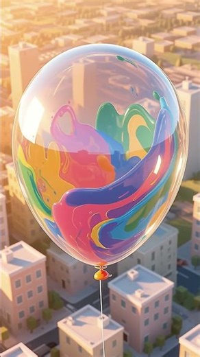 Giant Paint Balloon DESTROYS the City! 💥🌈