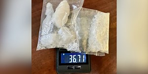 Two charged with trafficking meth