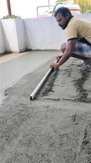 Top floor cementplaster techniques Amazing skills Technology work process #shorts