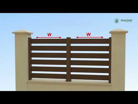 BENCOMP Instructiuni montaj Gard WPC / Gard lemn compozit