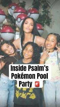 Inside Psalm’s Pokemon Pool Party #shorts #psalmwest #psalmwestbirthday