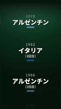 ワールドカップ 歴代優勝国 world cup winners