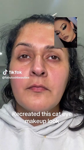 Cat Eye Makeup Transformation Tutorial
