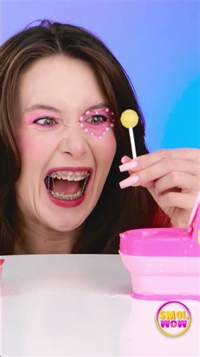 This Toilet Gadget Has One Sweet Job! 🍭🚽 #gadgets #funny