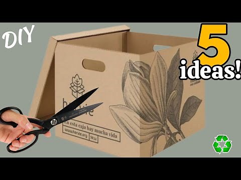Cardboard Magic: 5 Transform Rolls & Boxes into Elegant Home Decor | DIY Upcycling Ideas