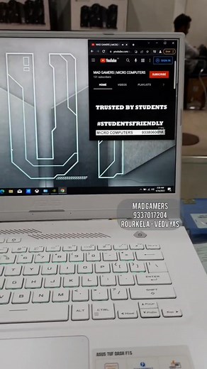 Moonlight white Asus TUF Gaming Laptop, powered by intel 11th gen...