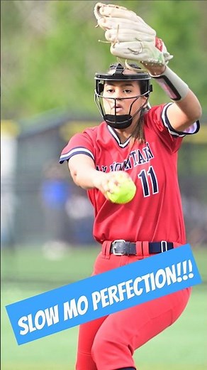 The Art of Softball Pitching: A Slow-Motion Showcase #Shorts