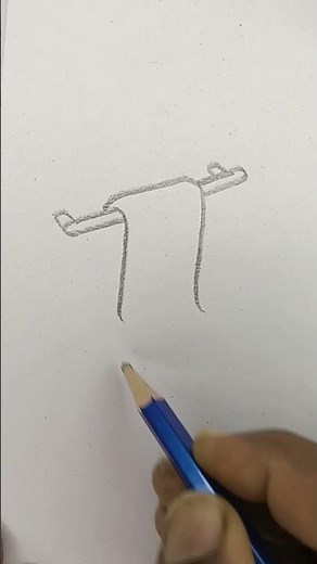 How to draw a hanging towel #artinstruction #drawingtutorials #art #beginnerarttips