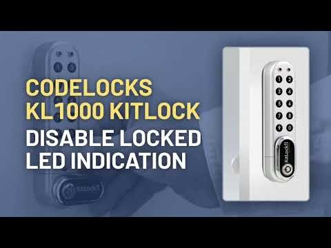 CodeLocks KL1000 KitLock: Disable Locked LED Indication