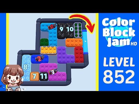 Color Block Jam Level 852 Solution Walkthrough