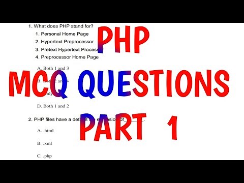 PHP MCQ Questions Part1