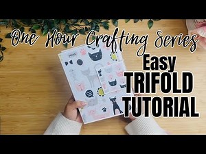 One Hour Crafting Ep.23 | TRIFOLD FOLIO TUTORIAL | Start to Finish!!