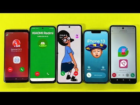 Samsung Z Flip, Galaxy S9, Xiaomi Redmi N10S, IPhone 13, TECNO Go 24 Incoming Call + IMO + TeleGuard