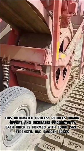 Amazing Automatic Brick Making Machine Perfect Clay Bricks Production.