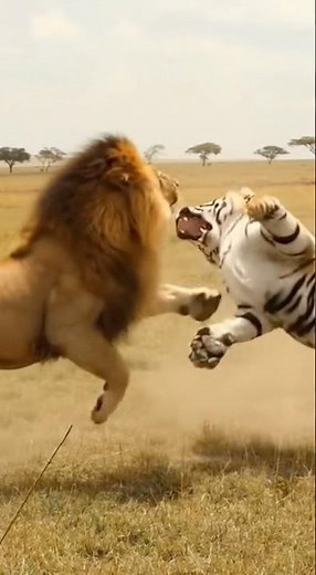 Lion vs Tiger: Deadly Predator Fight Caught on Camera!