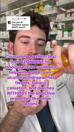 CLONIDINE TREATS MULTIPLE THINGS?!? #pharmacist #pharmacy #adhd #clonidine #shorts