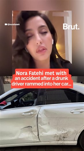 Brut India on Instagram: "“Traumatic, very scary.” Nora Fatehi breaks silence on her Mumbai car accident.⁣"