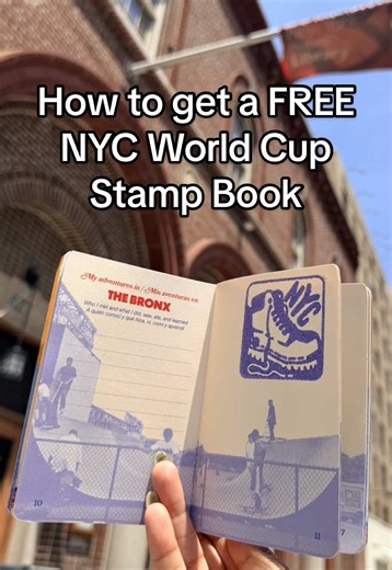 SO EXCITED! I picked up NYC’s World Cup 2026 FREE Neighborhood Passport today! ⚽🏆 📍 Over 60 cultural spots, attractions and local businesses all across the 5 boroughs have stamps available, and there are 12 unique stamps to collect (designs created by nyc artists)! The book also shares nyc immigrant enclaves (including little Guyana 🇬🇾), and the different countries participating in this years World Cup! So how do you get one? Visit any New York Public Library (visit nyctourism.com/worldcup20
