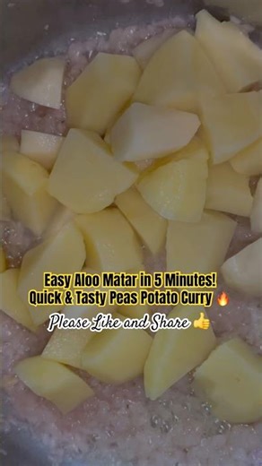 Easy Aloo Matar in 5 Minutes! Quick & Tasty Peas Potato Curry