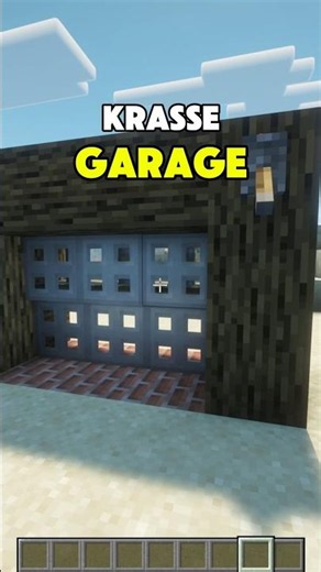 Open your GARAGE with 1 button… Automatic Redstone Garage! 🔥 Minecraft #minecraft #tutorial