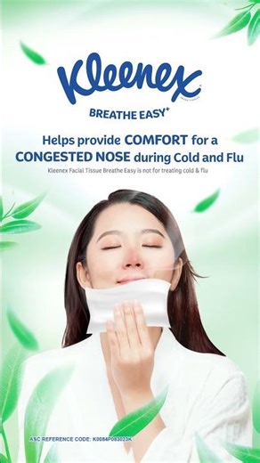 Kleenex® Breathe Easy Facial Tissue