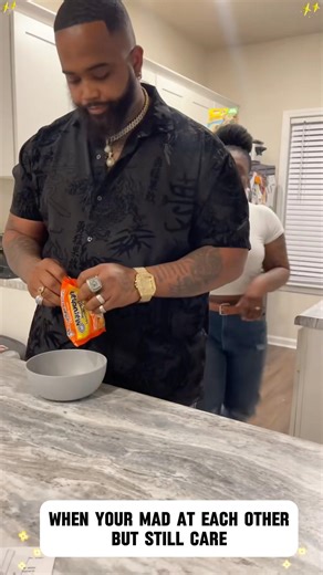 When you’re mad at each other but you still care ❤️#love #funny #couple #husbandandwife