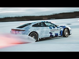 Longest Ice DRIFT by an EV – World Record | Porsche Taycan