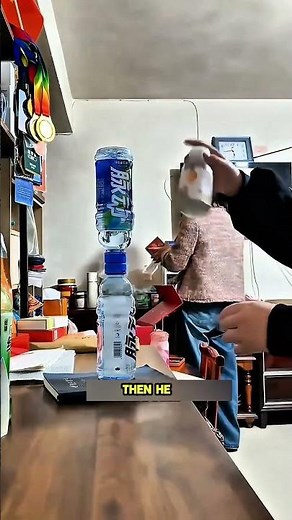 Bottle Stack Defies Gravity