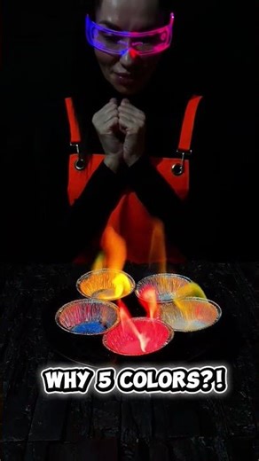 5 Flames… 5 Different Colors 😳 #experiements #wow