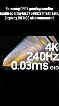 1,040Hz?! Samsung Just Broke Gaming Monitors (This Is INSANE)