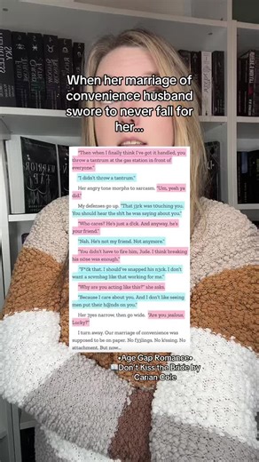 📖Don't Kiss the Bride - Carian Cole Read in ku, ebook, paperback, and audiobook Tropes: - marriage of convenience - age gap - friends to lovers - no cheating or ow - grumpy sunshine - angsty - happy ending #angstyromancebooks #booktok #romancebooksrecs #marriageofconvenience #agegapromancebook