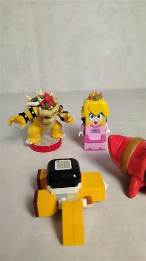 Lego peach stay with bowser #legotoys #viralshort #legosupermario #lego
