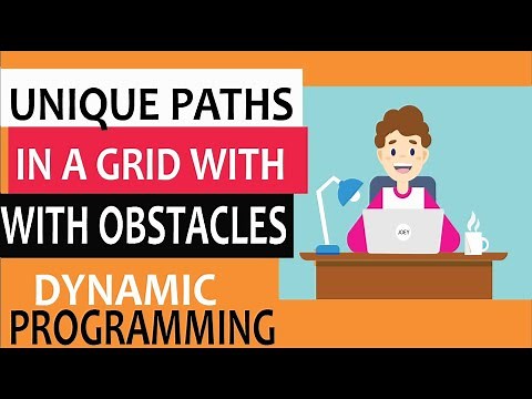 Unique paths in a grid with obstacles dynamic programming | leetcode#63