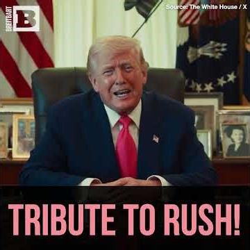 "Great Man... A Friend of Mine" Trump Pays Tribute on 5-Year Anniversary of Rush Limbaugh's Death