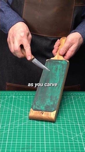 Carving with a dull knife? Don’t risk it! Keep your edge ready with some stropping🔪✨#KnifeSharpener