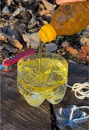 Survival Skills: Oil and Water Candle | Burn Time 5 Hours