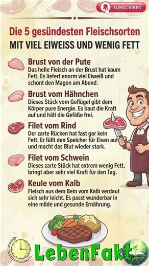 Die 5 gesündesten Fleischsorten mit viel Eiweiß und wenig Fett