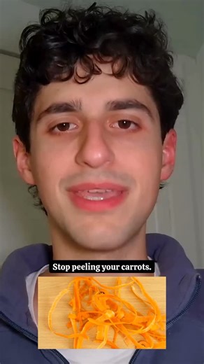 Matthew from My Health Forward on Instagram: "Stop peeling carrots! Carrot peels contain half the total phytonutrient profile in carrots. The carrot peel contains more cations, vitamin c, niacin, organic acids, carotenoids, and phenolic acids. Wash your carrots but don’t peel them! plant carrot seeds at home or source them from local farms. #carrot #gardening #garden #cook #nutrition"