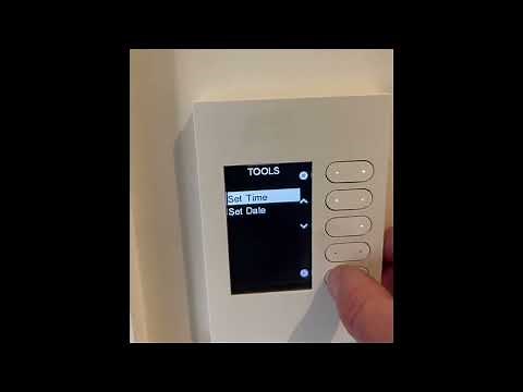 How to set the time on Clipsal Cbus eDlt wall panel switch #smarterelec