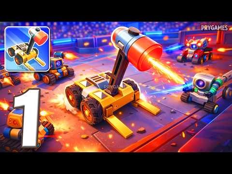 Pocket Bots: Battle Robots - Gameplay Walkthrough Part 1 - Build Robots Win Battle (Android, iOS)