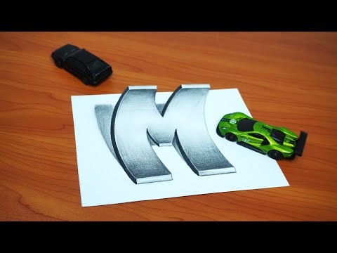How to Draw a 3D Letter M That Pops Off the Page!