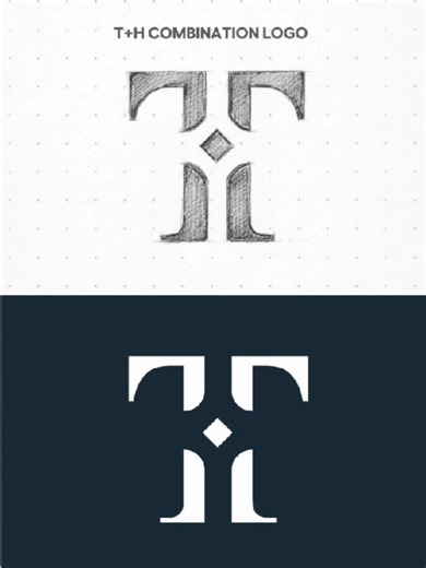 Creating a TH Monogram Logo in Adobe Illustrator