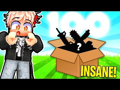 OPENING 100 WRAP BOXES IN ROBLOX RIVALS!!