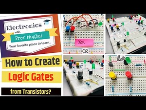 How to Create Logic Gates from Transistors? Easy explanation with circuits!