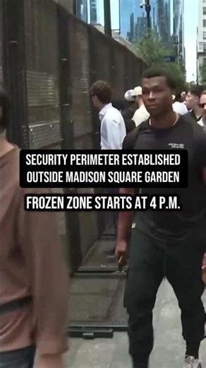 Security perimeter established outside Madison Square Garden