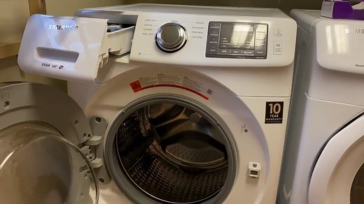 Samsung washer softener compartment clogged? It stays full of water until I pull out the drawer then the water drains. We use pods and haven’t actually put any softener in this ever. It’s not the end of the world but kind of annoying so I’d like to fix it. Thanks!