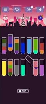 water sort puzzle level 694 guru #games