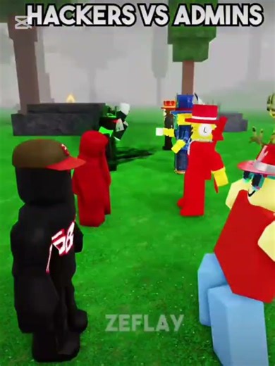 HACKERS VS ADMINS #edit #roblox #99nightintheforest