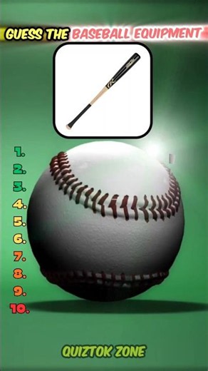 Guess the Baseball Equipment ⚾ #quiz #quizshorts