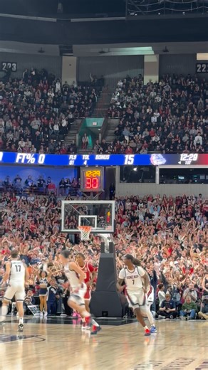 Watch Tyon Grant-Foster turn defense into offense as his block turned into a dunk in back to back possessions. Zags lead Oklahoma 17-14. | KREM 2 News
